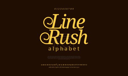 Illustration for Alphabet letter font, vector illustration design - Royalty Free Image