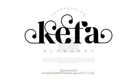 Illustration for Vector of modern alphabet design - Royalty Free Image