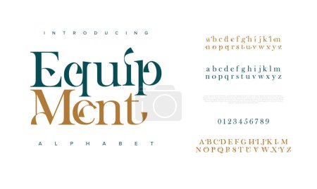 Illustration for Vector alphabet. font design for your design - Royalty Free Image