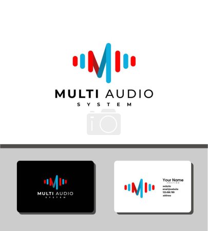 Téléchargez les illustrations : Logo multi-audio simple et exceptionnel - en licence libre de droit