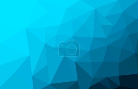 Photo for Triangle blue abstract geometric high-quality background image 3d illustration - Royalty Free Image