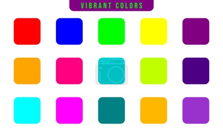 Photo for 15 vibrant colors palatte - Royalty Free Image