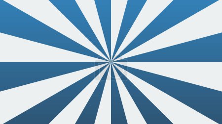 Photo for Sunburst loop background in blue and white colors - Royalty Free Image
