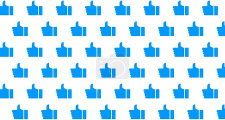 Photo for Pattern with thumbs up sign. Seamless pattern. - Royalty Free Image