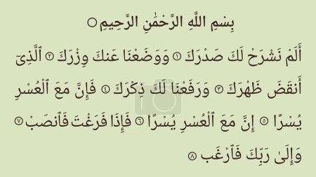 Surah Ash Sharh, 94th surah of the holy Quran