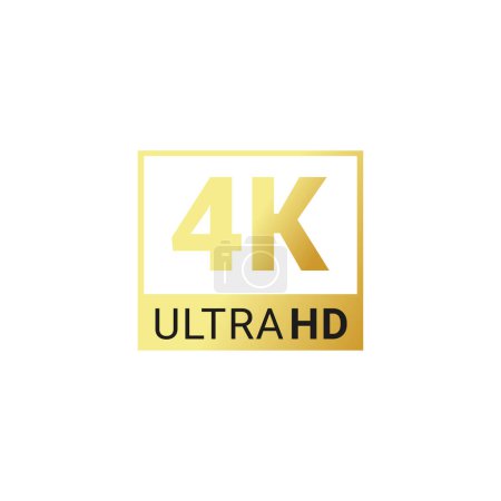 Foto de Icono de resolución 4K Ultra HD para web y móvil - Imagen libre de derechos