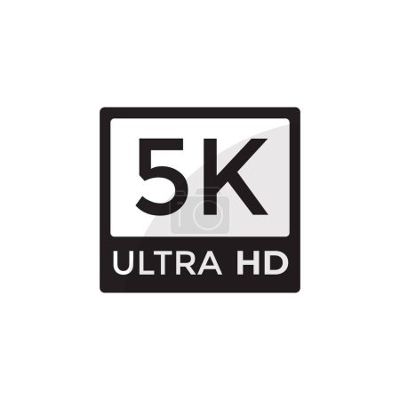 Foto de 5K Ultra HD icono de resolución para web y móvil - Imagen libre de derechos