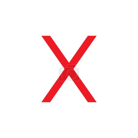 enfermedad x símbolo en blanco 