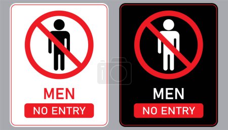 Photo for Poster of no women are allowed to enter. Symbol of woman no entry in black and white background color with text - Royalty Free Image