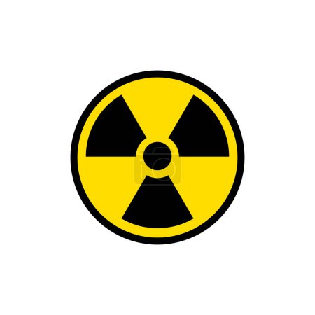 Foto de Icono de radiación, símbolo de peligro atómico, logotipo de advertencia - Imagen libre de derechos
