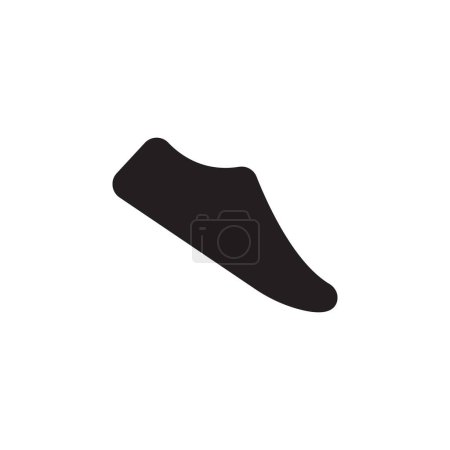 Téléchargez les photos : Modèle de conception icône chaussure sur fond blanc - en image libre de droit