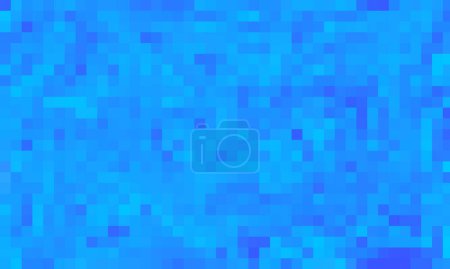 Blaue Pixel-Symphonie. Nostalgie in digitalen Farbtönen