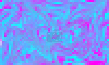 Photo for Chromatic pixels background, A fusion of blue and pink delight - Royalty Free Image