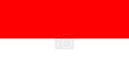 Téléchargez les illustrations : Drapeau indonésien Le drapeau national de l'Indonésie avec des couleurs officielles et des proportions précises. Illustration vectorielle Drapeau de l'Indonésie - en licence libre de droit
