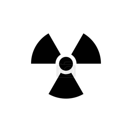 Illustration for Nuclear radiation icon, hazard vector symbol - Royalty Free Image