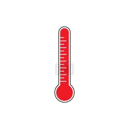 Ilustración de Icono del termómetro sobre fondo blanco - Imagen libre de derechos