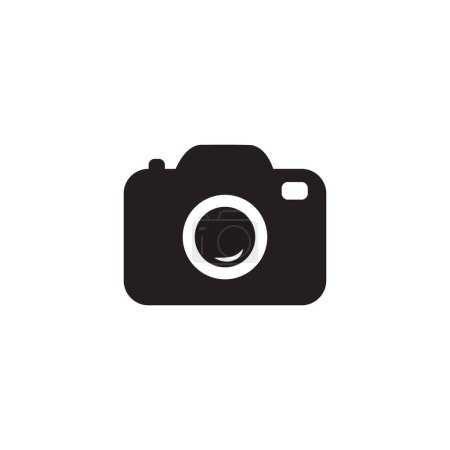 Illustration for Symbol of camera isolated on white background. Camera vector icon, camera lens icon - Royalty Free Image