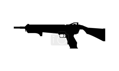 Illustration for Mag 7 weapon on white background - Royalty Free Image