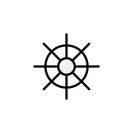 Illustration for Boat handle icon on white background - Royalty Free Image