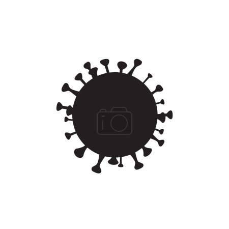 Illustration for Virus icon on white background - Royalty Free Image