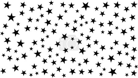 Illustration for Seamless pattern with hand drawn stars - Royalty Free Image