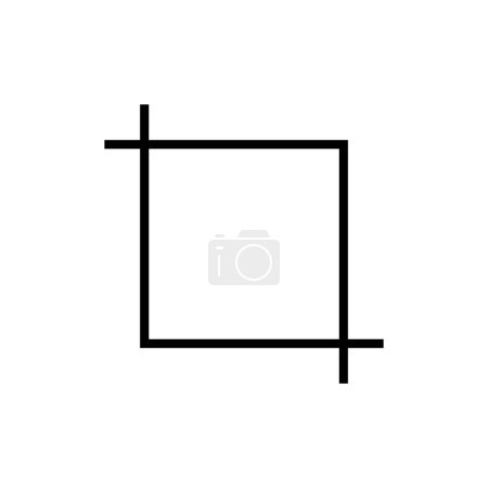 Illustration for Square isolated on white background - Royalty Free Image