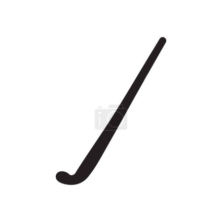 Illustration for Hockey Stick vector silhouette icon - Royalty Free Image