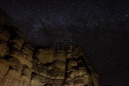 Photo for Milky way galaxy over the rocks in sahara desert - Royalty Free Image