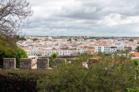 Blick auf tavira von der burg portugal