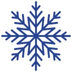 Snowflake icon, winter snow flake, christmas decoration vector illustration