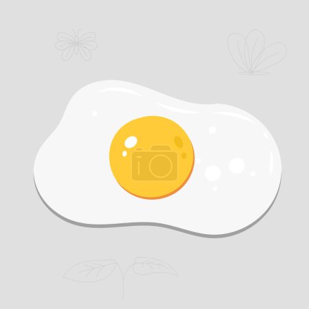 broken eggs isolated vector illustration .