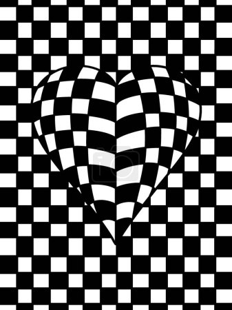 Chess Heart 3D Effekt Hintergrund