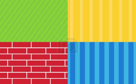 Sesame Street Backgrounds ensemble de 4 avec différentes couleurs