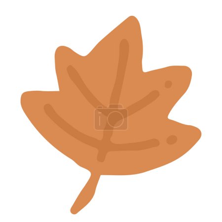 Ilustración de Hoja de otoño follaje aislado icono - Imagen libre de derechos