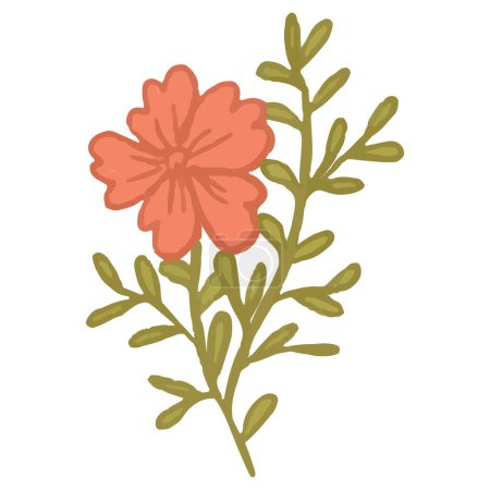 Illustration for Flower decorative isolated icon vector illustration design - Royalty Free Image