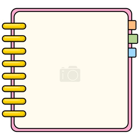 Notepad, Set of note papers isolated