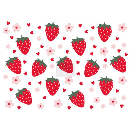 Téléchargez les photos : Modèle de fraise Fruit vecteur - en image libre de droit