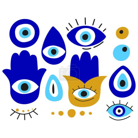 Téléchargez les photos : Vecteur de symbole de protection des yeux maléfiques - en image libre de droit