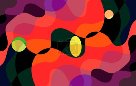 Illustration for Colorful Groovy background design concep - Royalty Free Image