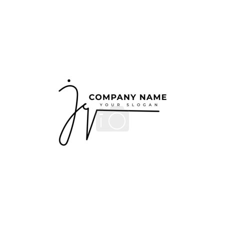 Illustration for Jq Initial signature logo vector design - Royalty Free Image