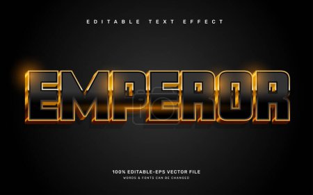 Modèle d'effet de texte modifiable Gold emperor