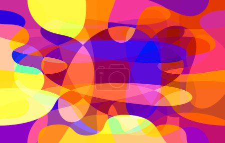 Ilustración de Diseño de fondo Groovy abstracto colorido - Imagen libre de derechos