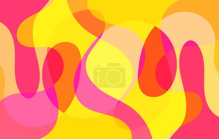 Illustration for Colorful Abstract Groovy background design - Royalty Free Image