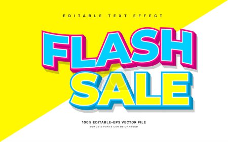 Flash sale editable text effect template