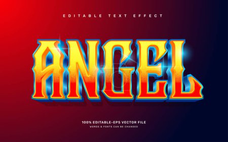 Modèle d'effet de texte modifiable Angel