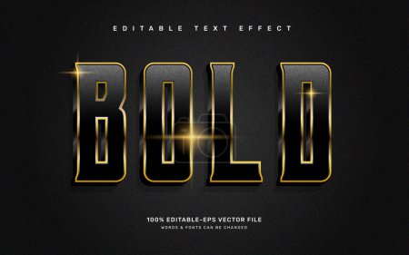 Illustration for Gold bold text effect - Royalty Free Image