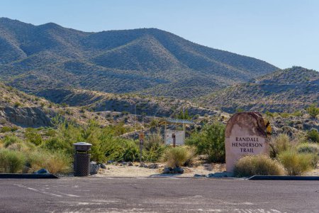 Photo for Palm Desert, California  December 2, 2023: Randall Henderson Trail sign and trailhead entrance - Royalty Free Image