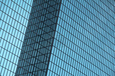 Photo for Blue glass high-rise building with reflections - Royalty Free Image