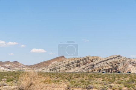 Photo for Angled rock formations Red Rock Canyon State Park in California - Royalty Free Image