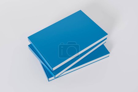 Foto de Cerrar cuadernos sobre fondo gris - Imagen libre de derechos